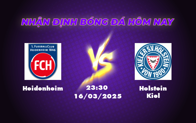 Nhận định soi kèo Heidenheim vs Holstein Kiel Cuộc chiến sống còn tại Bundesliga 1 heidenheim holstein kiel 16 03 bundesliga