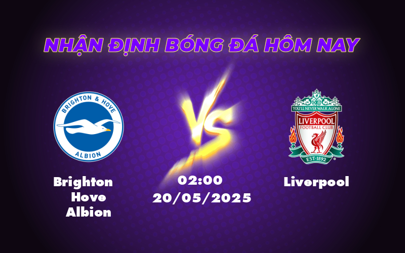 Brighton Hove Albion vs Liverpool Cuộc đối đầu hấp dẫn tại Ngoại hạng Anh 1 brighton hove albion liverpool 20 05 ngoai hang anh