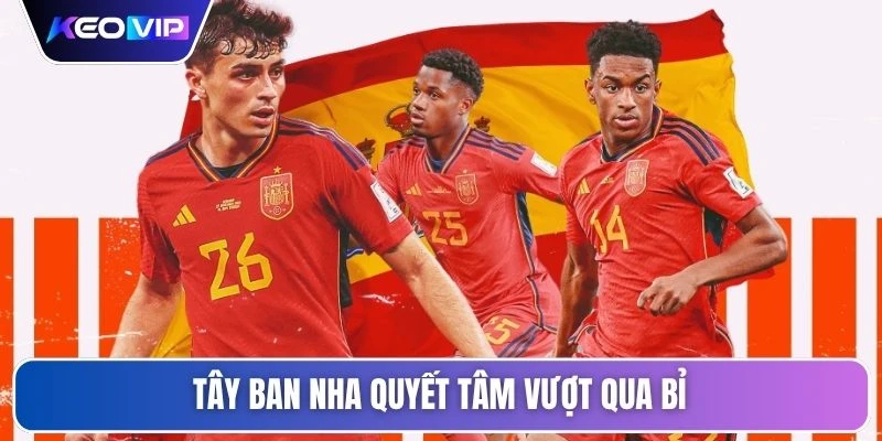 Tây Ban Nha quyết tâm vượt qua Bỉ